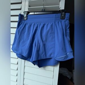 Lululemon Hotty Hot HR Harbor Blue Shorts Size 8
